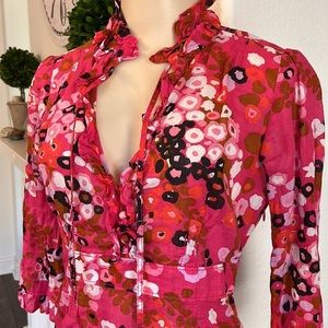 J. Crew  Beautiful Print Top